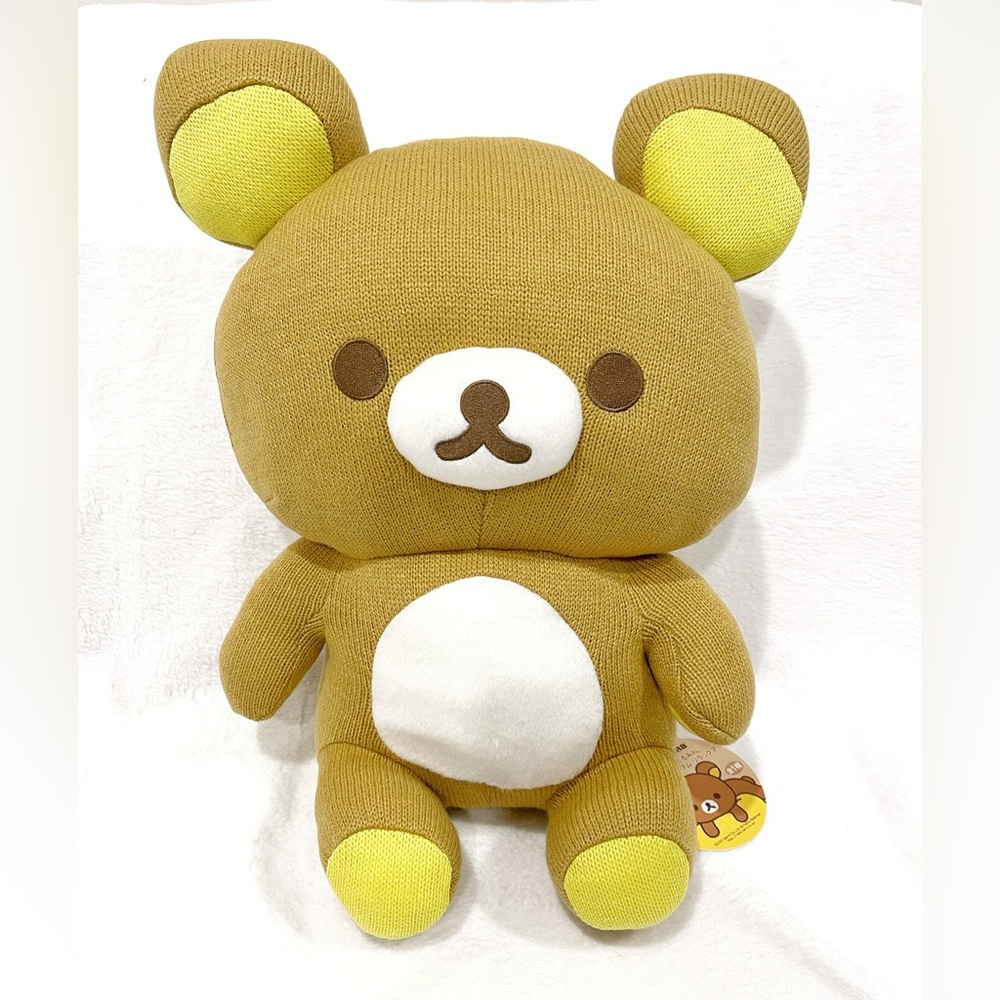 Rilakkuma - Knitted Stuffed Animal Style Plushy XL Premium - NWT